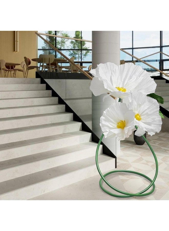 asdfg Giant Flowers for Home Decoration - 3 Pack Large Flower Panels for Backdrop Artificial Flowers Wall Table Decor, Flower Birthday Party Decorations for Wedding/Nursery Wall/Baby Bridal Shower (White) - Image 5