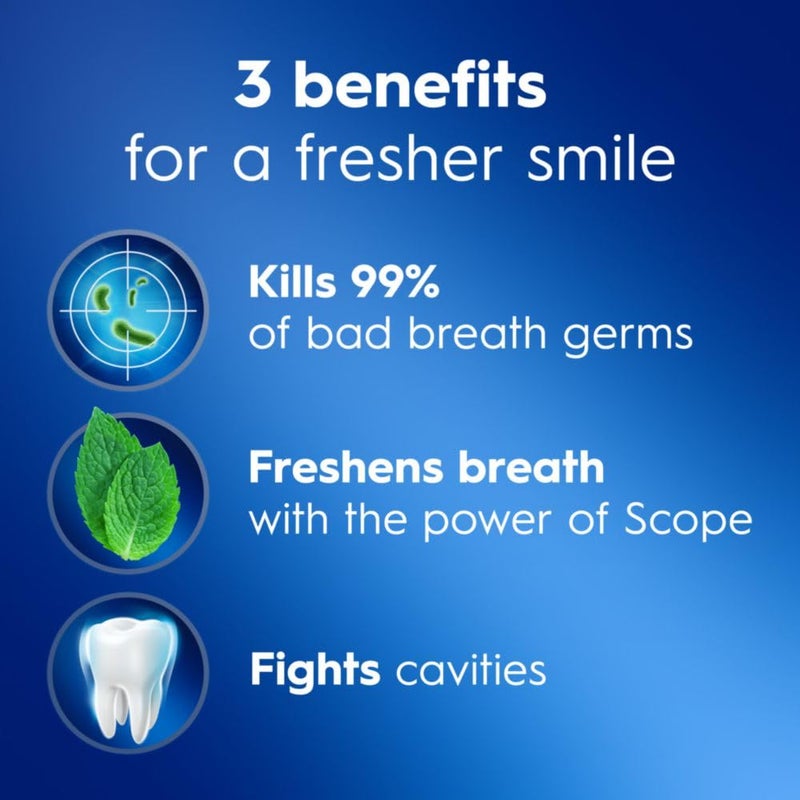 Crest Complete Whitening + Scope, Long Lasting Mint Toothpaste, Triple Pack (3 Count of 5.4 oz Tubes), 16.2 oz - Image 2