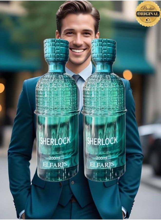 الفارس 2 قطع عطر شيرلوك إلفارس 200 مل  - Image 1