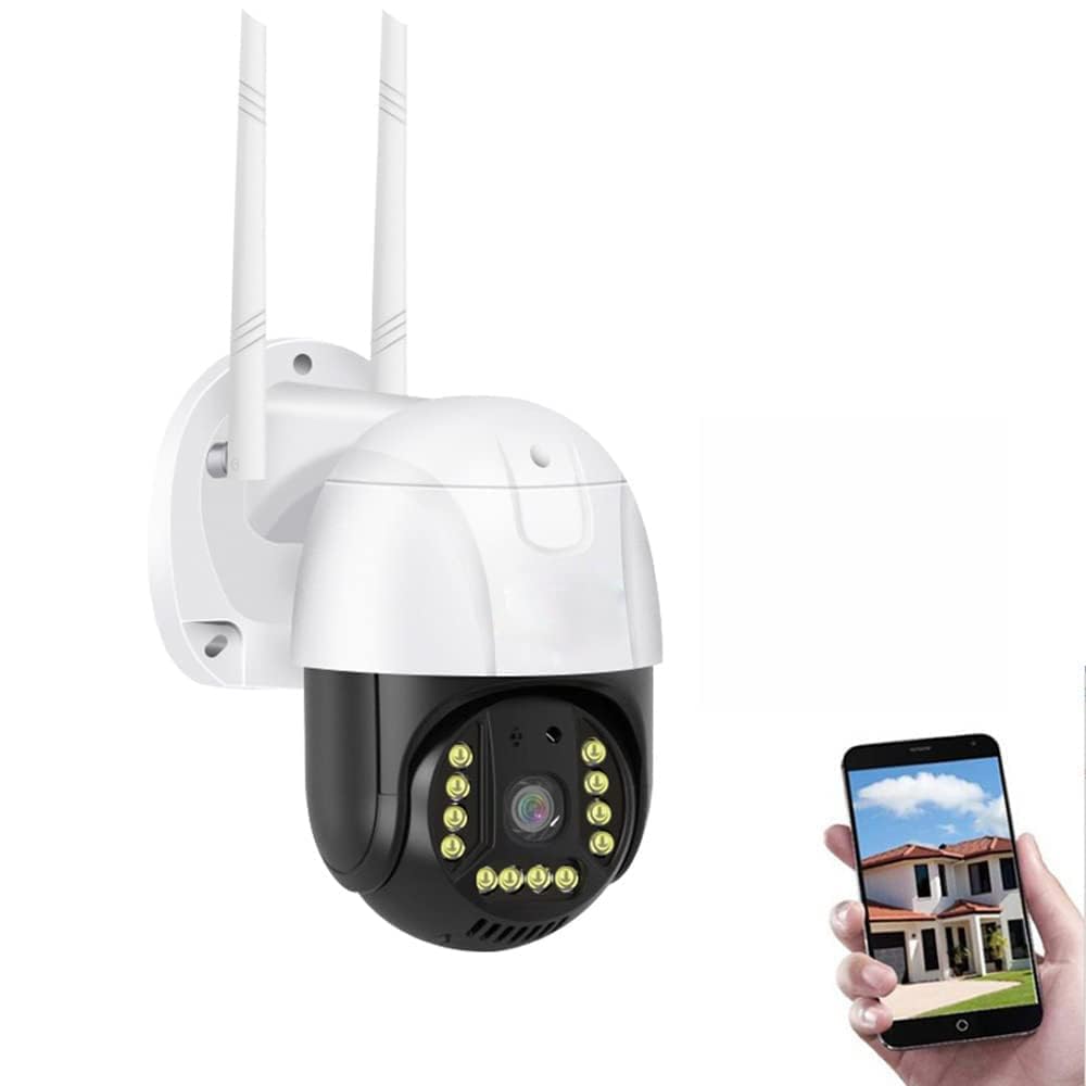 مايومي Mayumi Mayumi Sim Support Ptz Leds Auto Tracking Motion Detection Audio Color Night Vision All Weather Proof Security Camera V380 App
