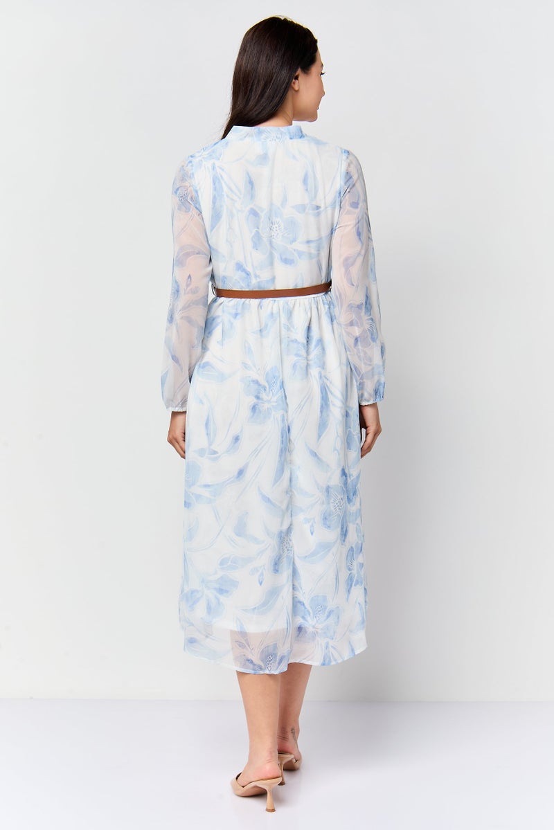 Material Girl Women Floral Print Midi Dress, Multicolor - Image 2