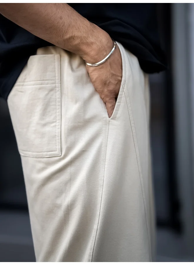 Maniac  Maniac Mens Biscuit Utility Zipper Cotton Baggy Fit Pant for Men | Best Price UAE