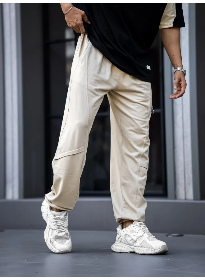 مانياك بنطلون رجالي واسع قطني بسحاب وجيوب
