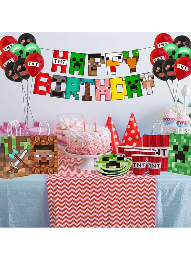 Birthday Party Decorations Set Balloon Set with Happy Birthday Balloon Banner, Foil Balloon, Fringe Curtain, and Ribbon  - Image 5