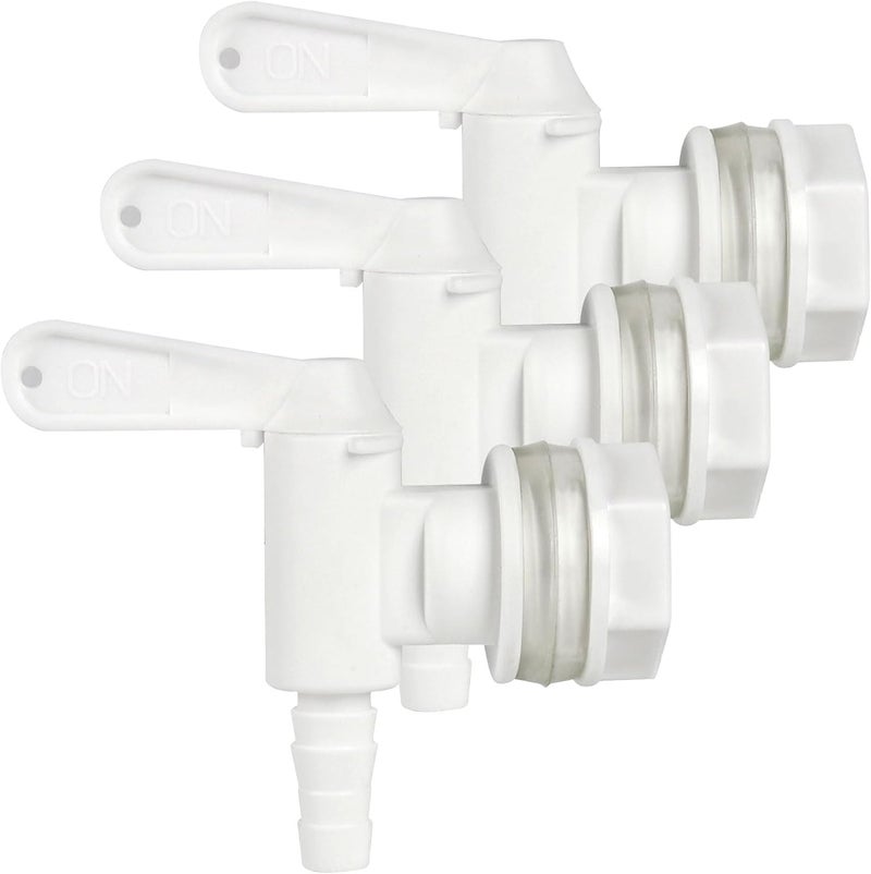 Ferroday 3 Pack Bucket Spigot for 5 Gallon Bucket Spigot Bottling Bucket Plastic Spigot Bottling Spout Fermenting Spigot Homebrew Wine Making Supplies and Equipment 0.4" Barb Spout Spigot for Bucket - Image 1