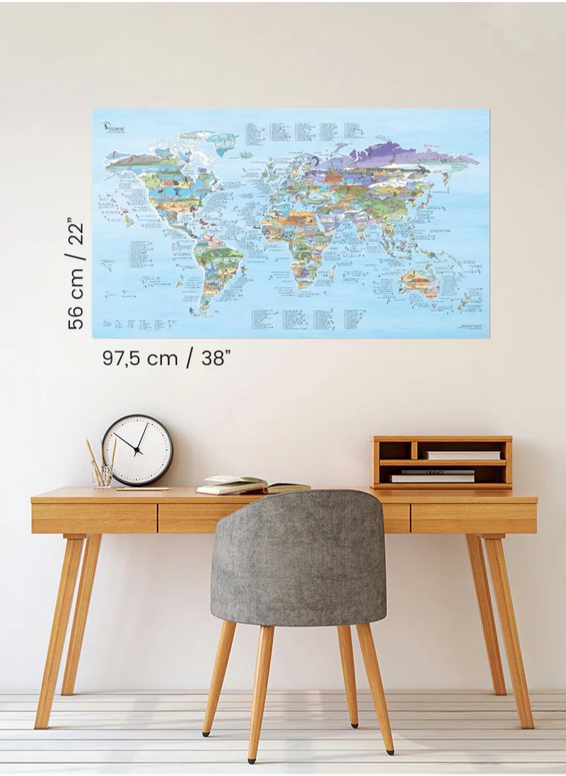 Awesome Maps Awesome Maps - Kitesurf Map Poster - 97.5x56cm  - Image 4