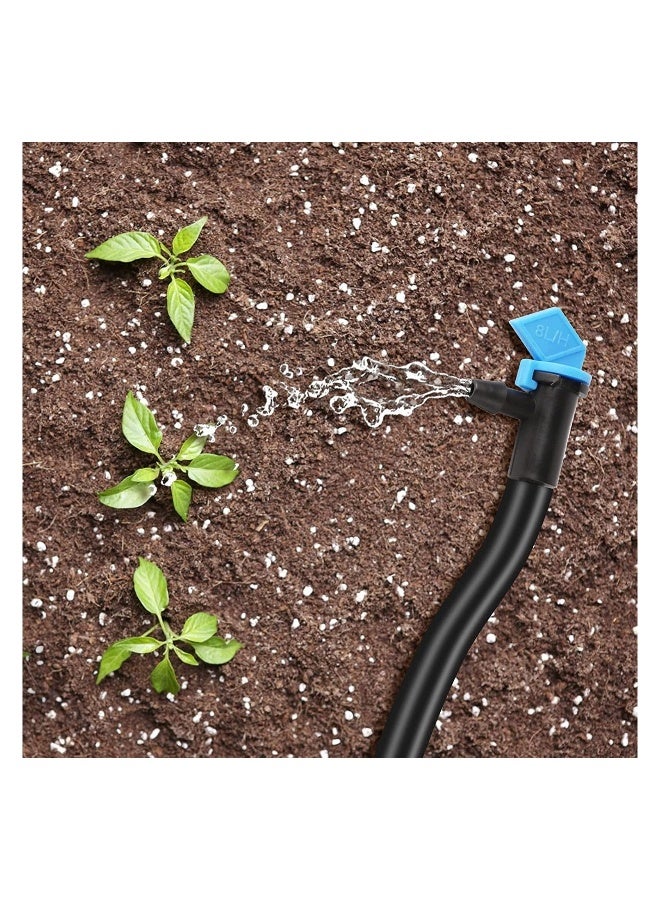 Generic 2 GPH Drip Irrigation Emitters 100 Pcs 8L/H Garden Flag Irrigation Dripper Inline Water Drippers Emitter Sprinkler Drippers System Parts Connect 4mm/7mm Hose for Trees and Shrubs - Image 2