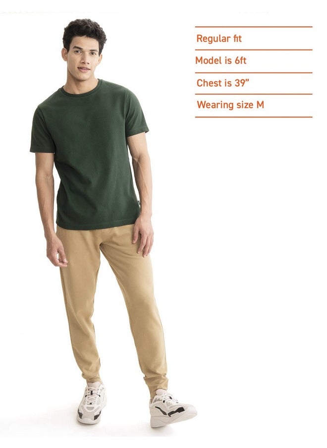 DaMENSCH DAMENSCH Men’s Poly-Cotton Statement Popcorn Textured Casual T-Shirt  - Image 3
