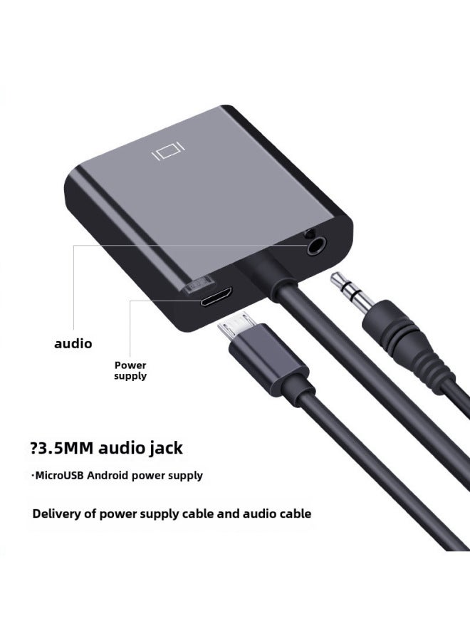 نيوترل كابل تحويل HDMI إلى VGA - كابل محول HDTV إلى VGA لشاشة الكمبيوتر وجهاز العرض VGA/HD - Image 2