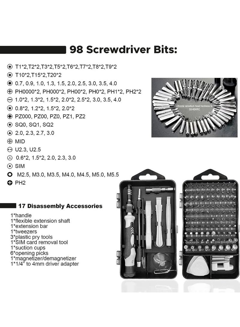 Precision Screwdriver Set - 110-in-1 Professional Electronics Repair Tool Kit - Image 3