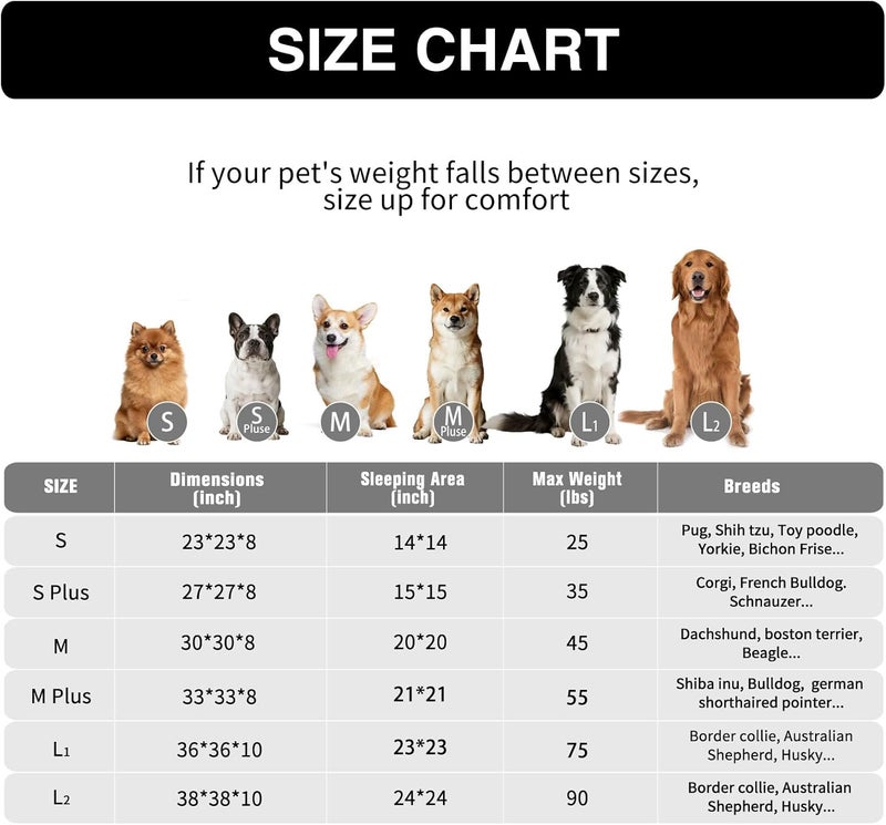MFox Calming Dog Bed (L/XL/XXL/XXXL) for Medium and Large Dogs Comfortable Pet Bed Faux Fur Donut Cuddler Up to 25/35/55/100lbs - Image 2