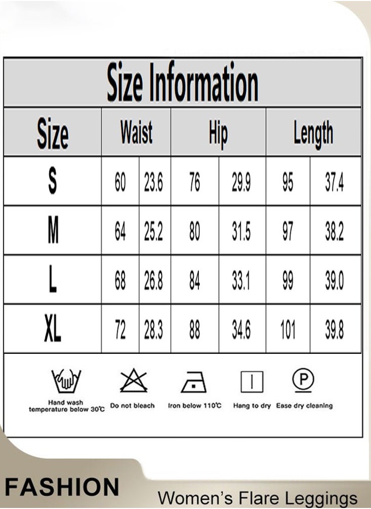 General - Womens Flare Leggings Crossover Yoga Pants Push Up Wide Leg Trousers - Image 1