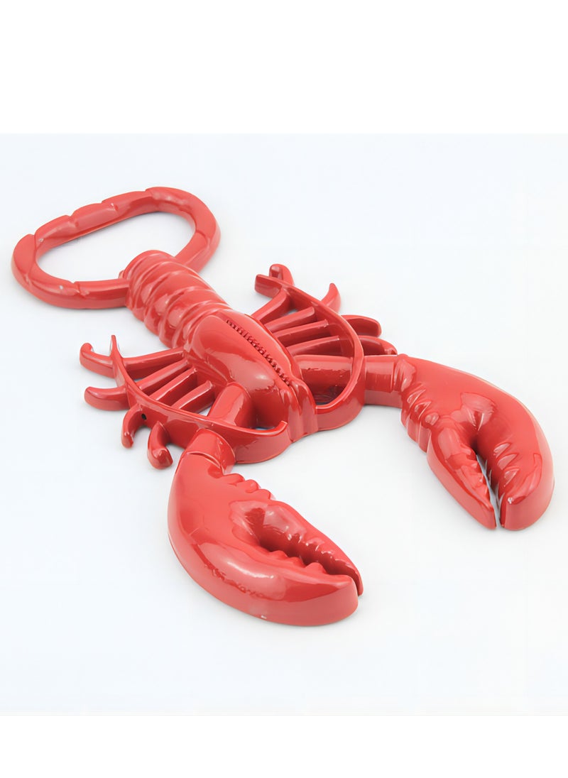 Generic - Red Crayfish Bottle Opener-Metal Lacquer Animal Bottle Opener, Can be used as Keychain Bottle Opener - Image 1