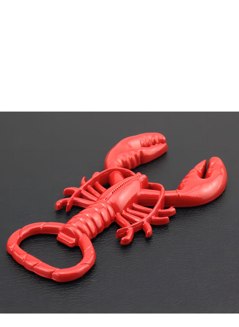 Generic - Red Crayfish Bottle Opener-Metal Lacquer Animal Bottle Opener, Can be used as Keychain Bottle Opener - Image 1