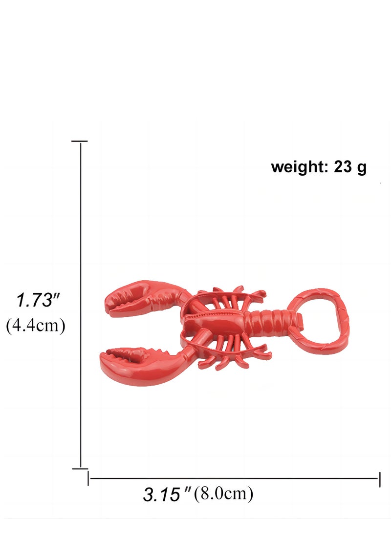 Generic - Red Crayfish Bottle Opener-Metal Lacquer Animal Bottle Opener, Can be used as Keychain Bottle Opener - Image 1