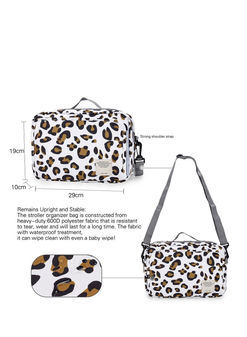 SYOSI Universal Stroller Organizer Bag, Large Capacity, Waterproof, Multi-Compartment, Perfect for Busy Parents, Fits All Buggy Models - Image 2