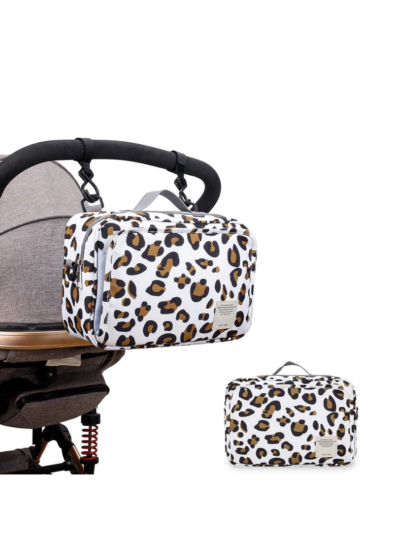 SYOSI Universal Stroller Organizer Bag, Large Capacity, Waterproof, Multi-Compartment, Perfect for Busy Parents, Fits All Buggy Models - Image 3