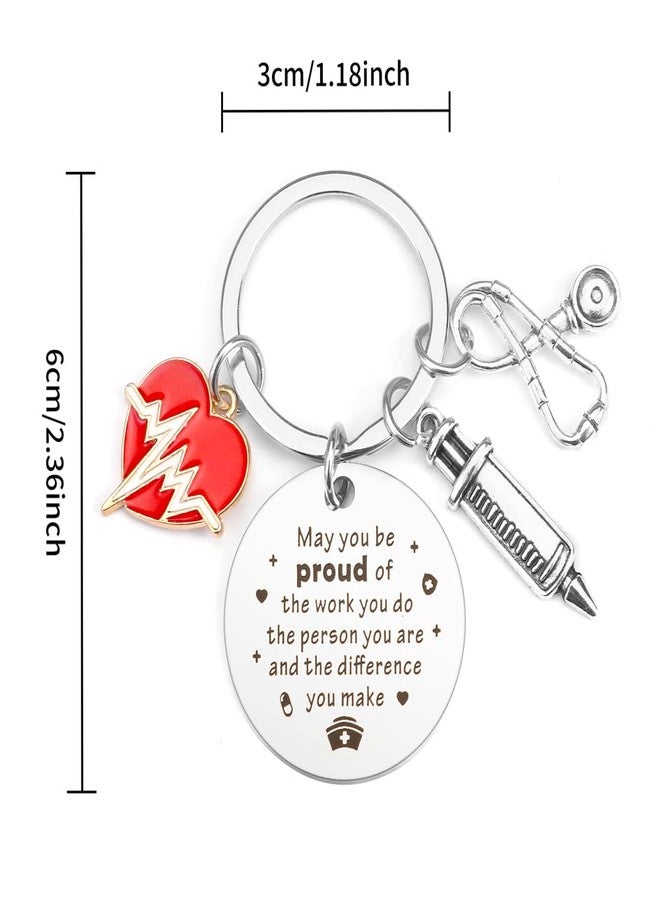 Dayofun Nurse Appreciation Keychain - Graduation Presents for Practitioners, Students, Male Nurses - Cool Funny Gifts for Women, Christmas, Valentine's Day, Nurses Week - Image 2