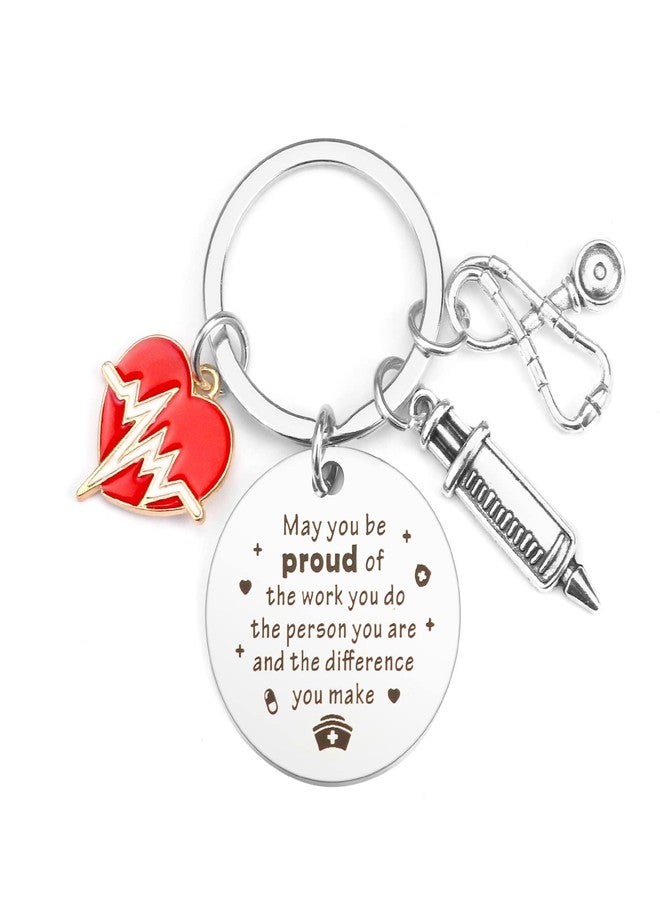 Dayofun Nurse Appreciation Keychain - Graduation Presents for Practitioners, Students, Male Nurses - Cool Funny Gifts for Women, Christmas, Valentine's Day, Nurses Week - Image 1