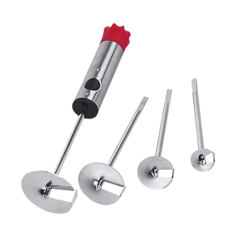 4-Piece Corer Set - Fruit Corer Extractor, Stainless Steel Spiral Tool for Coring Pear, Apple and Watermelon in the Kitchen