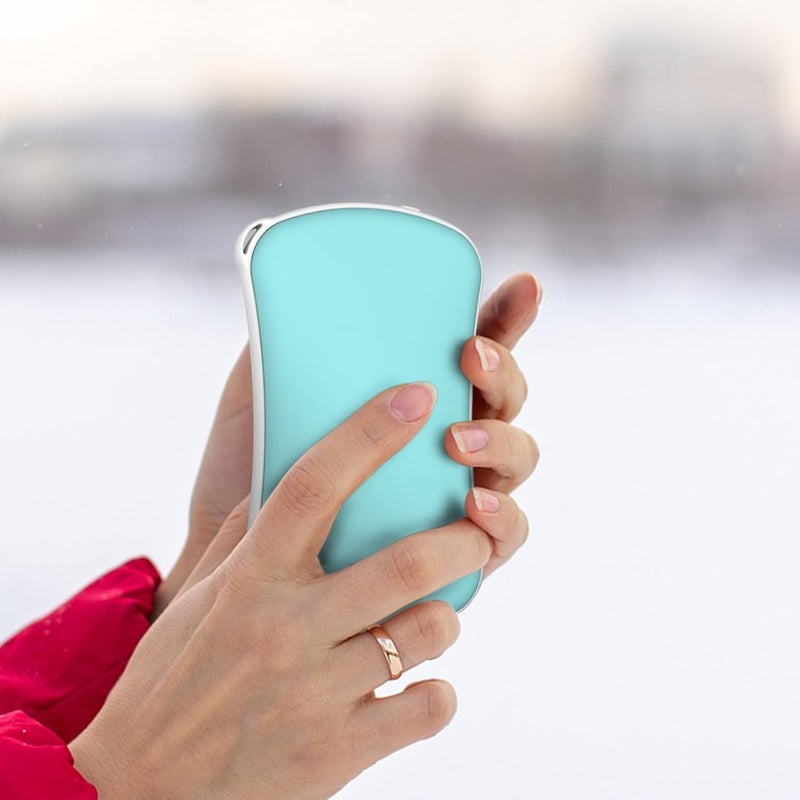 ويوبلز مدفئات يدوية قابلة لإعادة الشحن، بنك طاقة USB قابل لإعادة الاستخدام بسعة 3500 مللي أمبير، مدفئ يدوي كهربائي محمول للجيب، 3 مستويات حرارة تصل إلى 65 درجة مئوية، أقراص عطرية مدمجة، هدية دافئة للنساء والرجال - Image 3