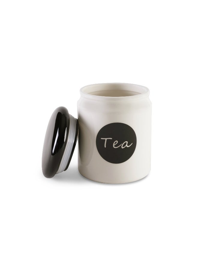 Pan Home Denzi Tea Canister 800Ml - White - Image 1