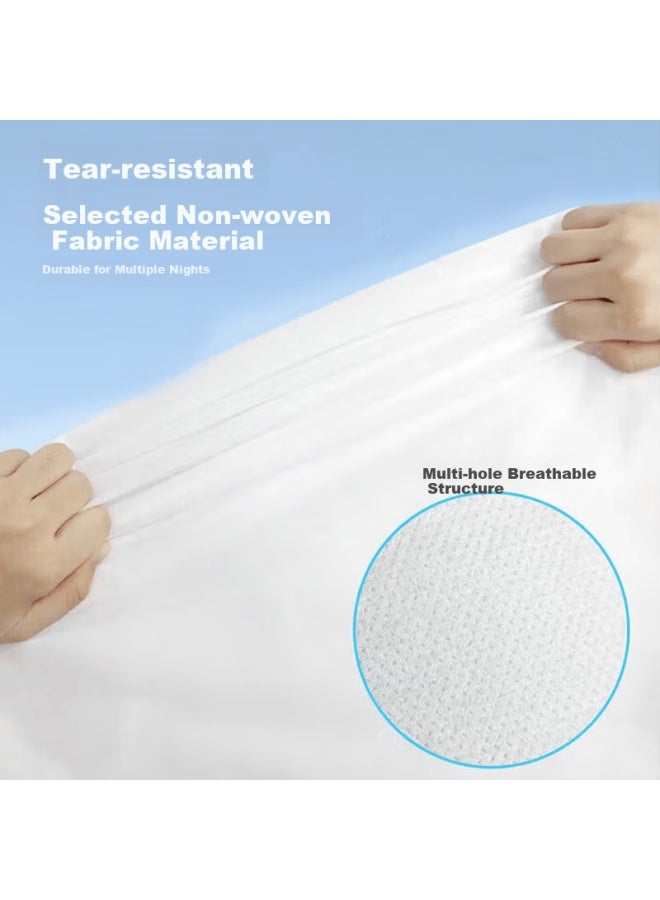 NOLANSEND Nolansen Disposable Bed Sheet Quilt Cover Pillowcase Travel Thickened 4-piece Set Business Trip Hotel Anti-dirt Sleeping Bag Bedding - Image 2
