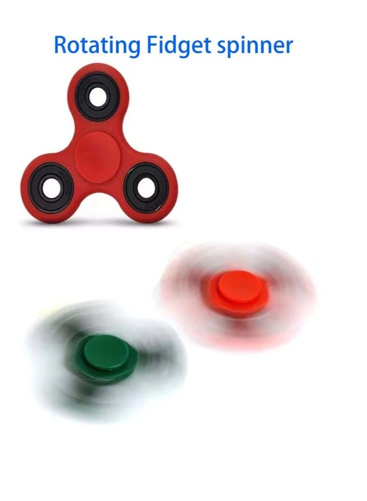 Random Color Tri-spinner & Triple Spinner Fidget Toy For Stress Relief And Fun Eid Toy - Image 2