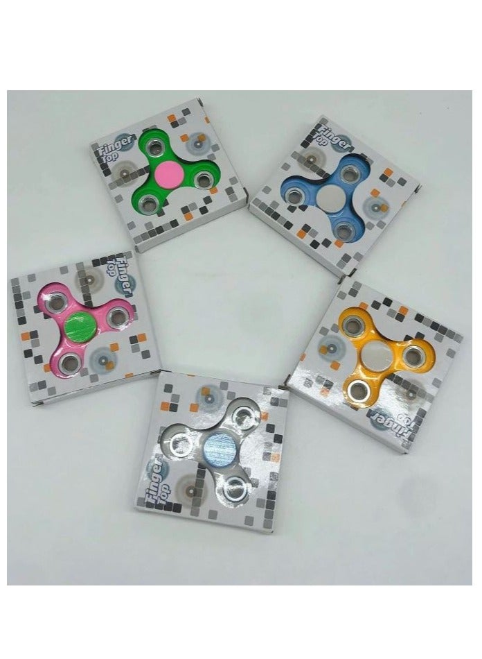 Random Color Tri-spinner & Triple Spinner Fidget Toy For Stress Relief And Fun Eid Toy - Image 4