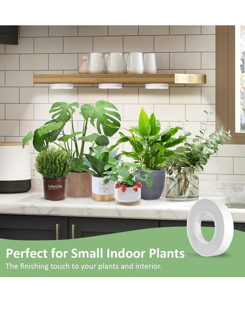 Ceiling Grow Light for Indoor Plants 144 LEDs Full Spectrum Indoor Grow Plant Light 5V Safe Voltage Plant Lamp 4 Dimmable Brightness Levels with 4 8 12H Auto Timer Ideal for Indoor Plants 3 Pack - Image 3