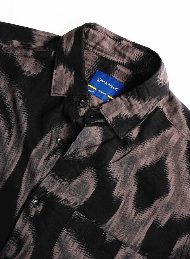 ستايلي Men All Over Print Slim Fit Shirt By Bene Kleed