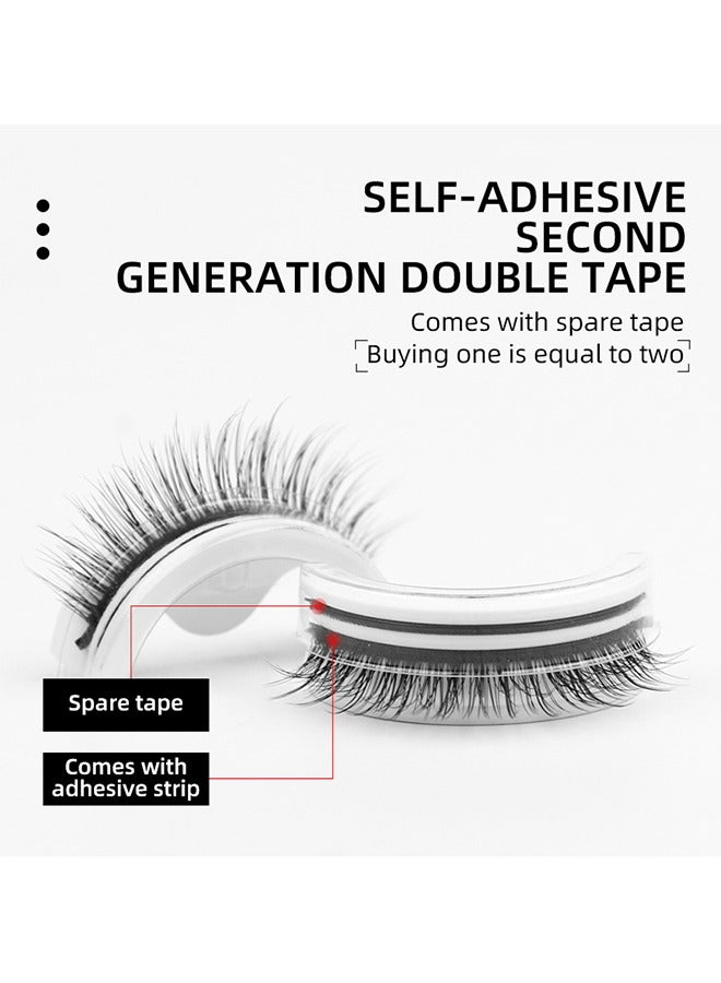 جي أس 3 أزواج رموش مغنطيسية خاطئة، رموش ذاتية لاصقة قابلة لإعادة الاستخدام، مظهر طبيعي رموش مغنطيسية مرنة رموش خاطئة، لا حاجة إلى كحل أو غراء، تمديد عصي مستقرة على الرموش - Image 5