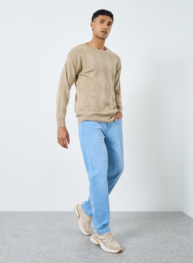 Styli Men Light Wash Regular Fit Jeans - Image 2