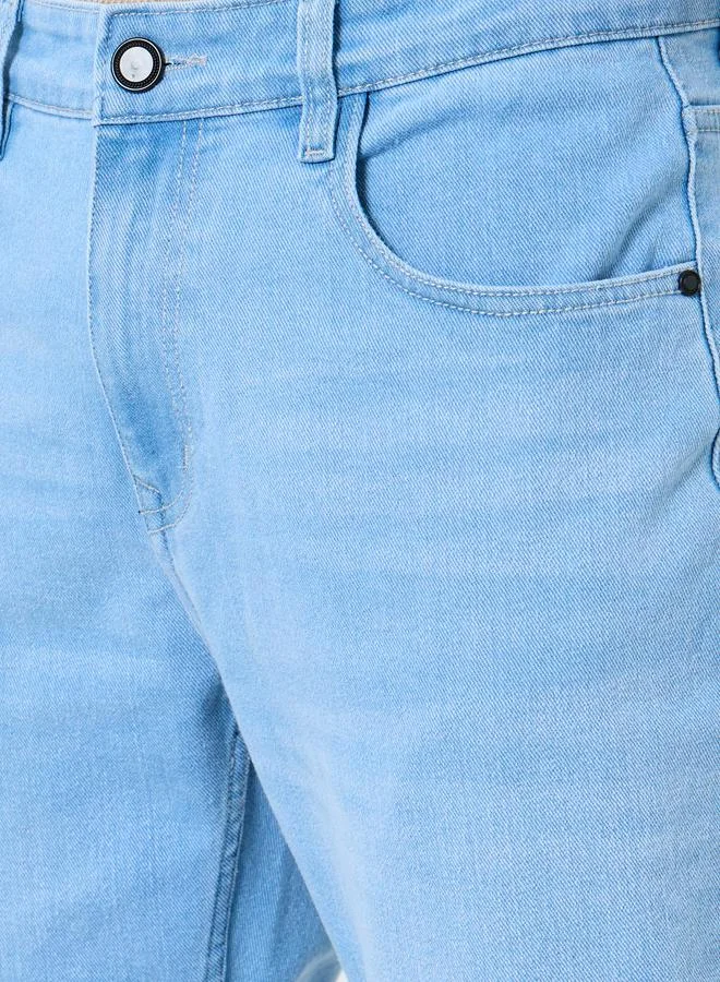 Styli  Styli Men Light Wash Regular Fit Jeans for Men | Best Price UAE