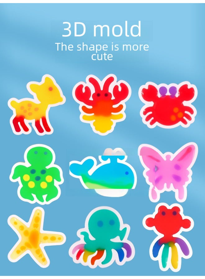 Children's Magical Water Elf Mold Baby Water Supplement Handmade Diy Material Pack Girl's Educational Toy-Color:Water Sprite [animal] Send 2 More Bottles Of Color Glue  - Image 3