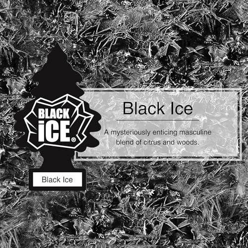 Little Trees Black Ice Air Freshener | Bold Citrus & Woody Fragrance | Iconic Tree Hanging Design | For Car, Home, Wardrobe | Imported from USA - Image 5