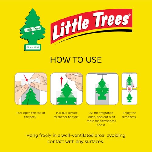 Little Trees Black Ice Air Freshener | Bold Citrus & Woody Fragrance | Iconic Tree Hanging Design | For Car, Home, Wardrobe | Imported from USA - Image 4