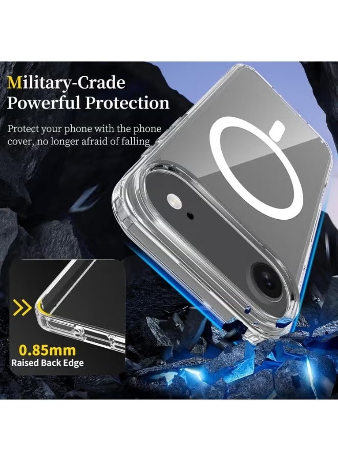 BlueFire Ultra Clear iPhone 17 Air Case [6.6" 2025] - Military-Grade Magnetic Phone Cover | 15ft Drop Protection | Anti-Yellowing, Scratch-Resistant | Magsafe Compatible with N52 Magnets - Image 3