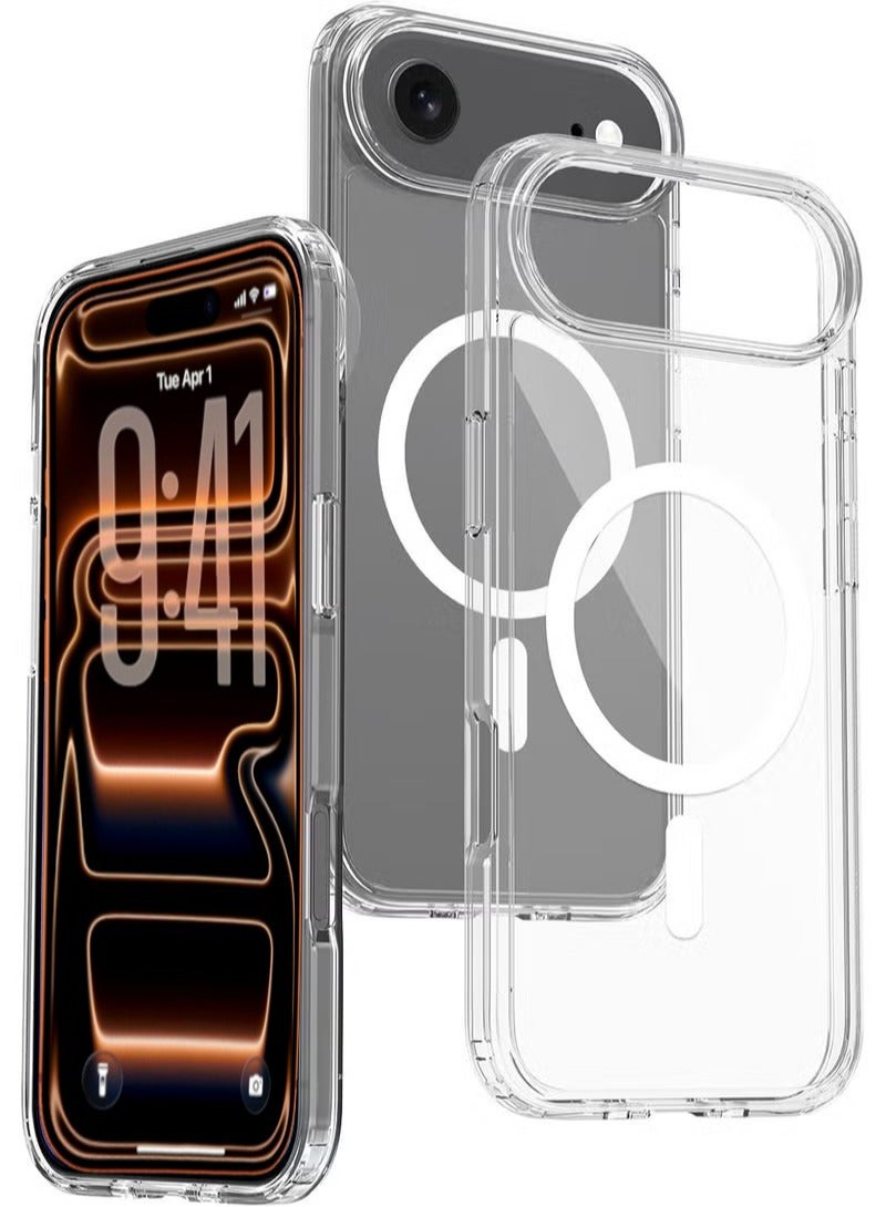 BlueFire Ultra Clear iPhone 17 Air Case [6.6" 2025] - Military-Grade Magnetic Phone Cover | 15ft Drop Protection | Anti-Yellowing, Scratch-Resistant | Magsafe Compatible with N52 Magnets - Image 1