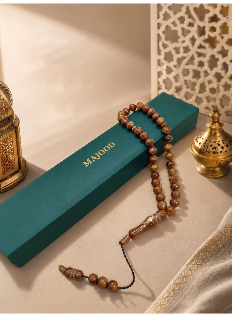 MAJOOD 33 Kuka Tower-Shaped Prayer Beads/Tasbih/7.7MM - Image 4