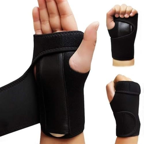 Nucarture Adjustable Wrist Support Brace with Removable Splint, Soft Breathable Wrist for Sprain, Arthritis, Pain Relief Wrist Stabilizer for Gym, Work & Daily Activities Men Women (31*17 cm, Right) - Image 1