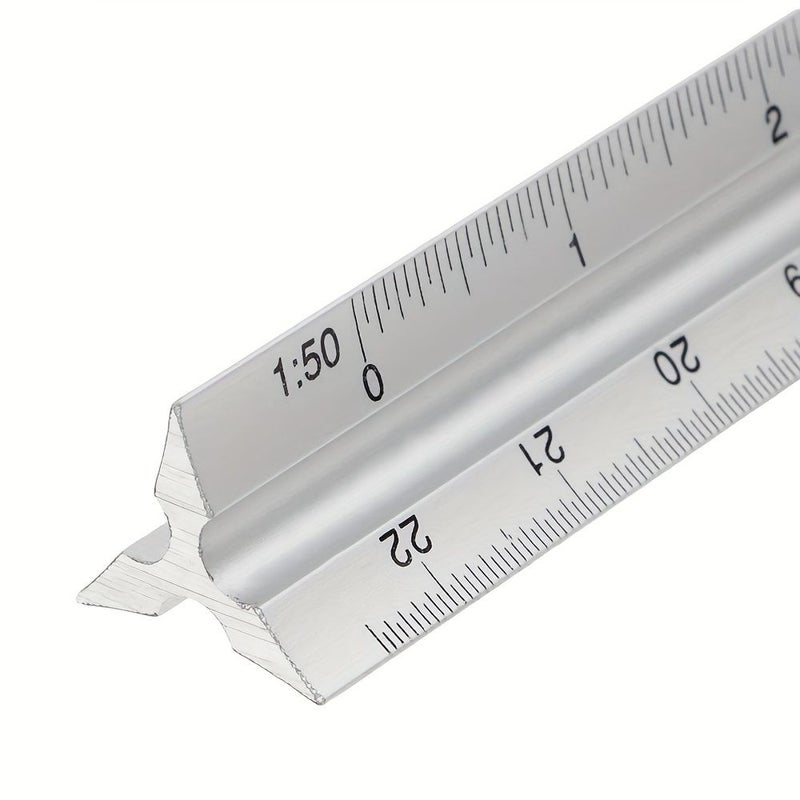 Silvery Precision Triangular Slide Gauge Dual Metric Imperial 0.01 Accuracy Industrial Measuring Tool - Image 1