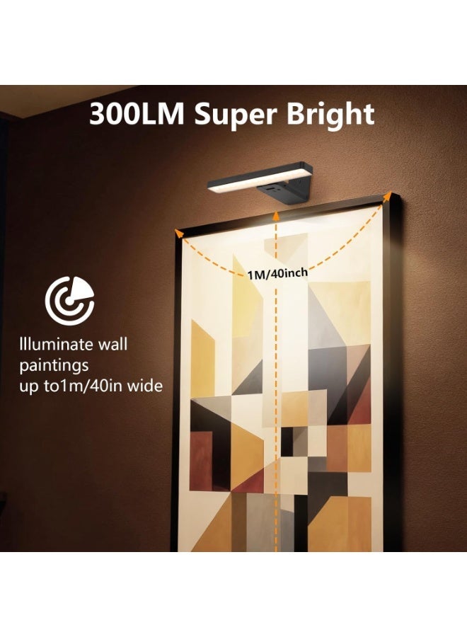 Arabest Picture Lights for Wall,Wireless Battery Operated Picture Light,Art Gallery Light with Remote Control,13 RGB Paintings Light Dimmable and Timer for Frame, Painting,Gallery,Dartboard - Image 5