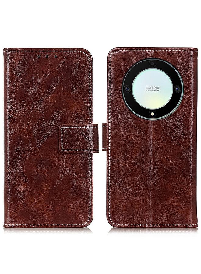 S-TOP Case For Honor X9A 5G / Magic5 Lite 5G Retro Crazy Horse Texture Horizontal Flip Leather Phone Case - Image 2