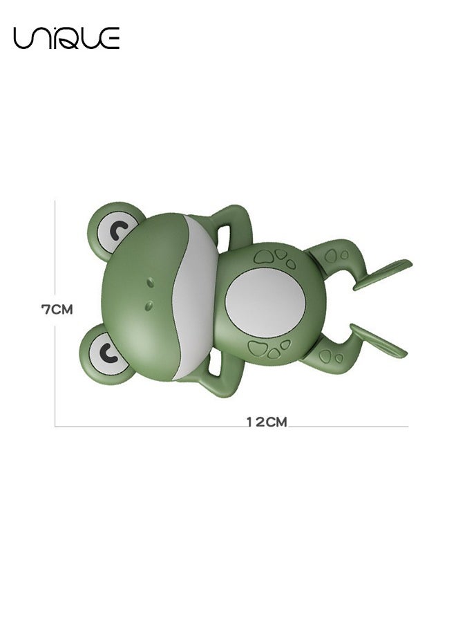 Unique - 3 Pieces Wind Up Bath Frogs for Kids,Swimming Frog Toys in Assorted Colors, Frog Bathtub Toys for Kids That Swim in Water, Great as Swimming Pool Toys - Image 1