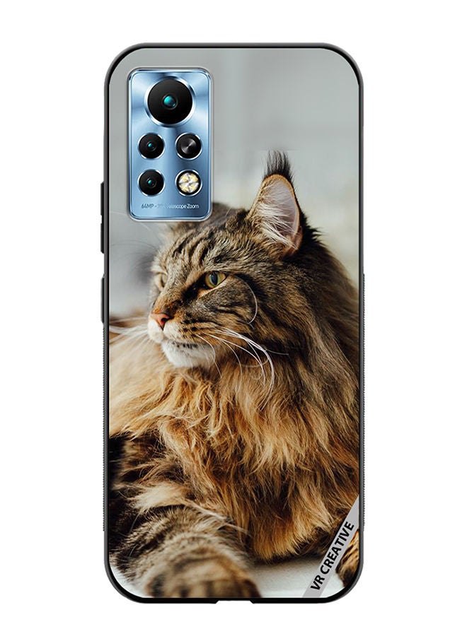 VR CREATIVE Protective Case Cover For Infinix Note 11 Pro Angry Cat Design Multicolour - Image 1