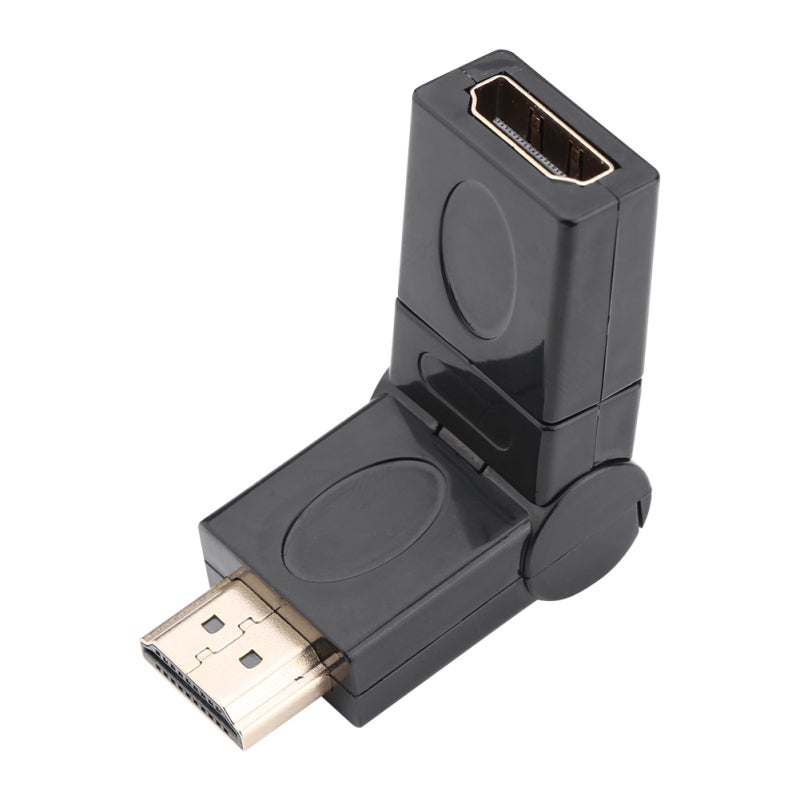 HDMI Adapter Cable Full 360 Degree Rotation Swivel Design - Small Convenient HDMI Connector for Tight Spaces - Image 1
