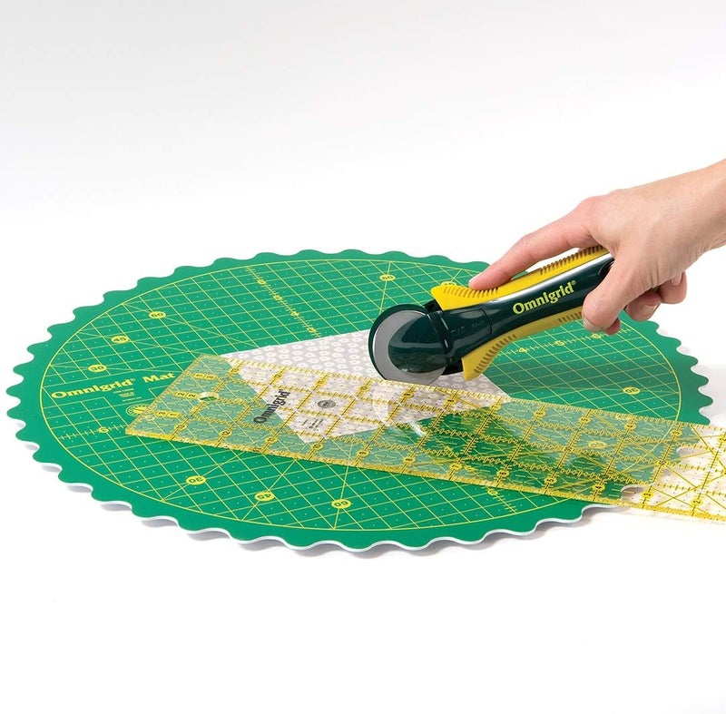 Omnigrid 360 Rotating Self-Healing Cutting Mat, 14" - Image 3