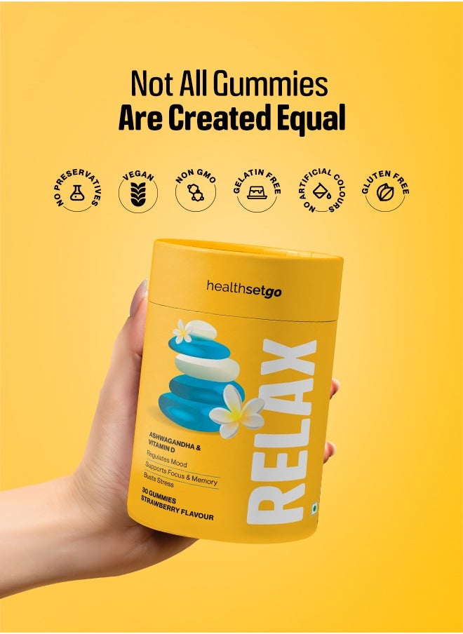 Stress Relief Ashwagandha Gummies Vitamin D Boosts Mood & Focus Extra Strength Vegan, Gluten & Gelatin Free Men & Women Berry Flavour 30 Pack - pzsku/ZAB46DAD7BDD46FED6050Z/45/_/1712049503/402fc247-eecf-442d-b4d6-f2c85cf19e48