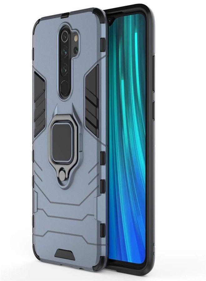 MaiJin Compatible with Redmi Note 8 Pro Case, Metal Ring Grip Kickstand Shockproof Hard Bumper Shell (Works with Magnetic Car Mount) Dual Layer Rugged Cover for Xiaomi Redmi Note8 Pro (Black) - Image 5